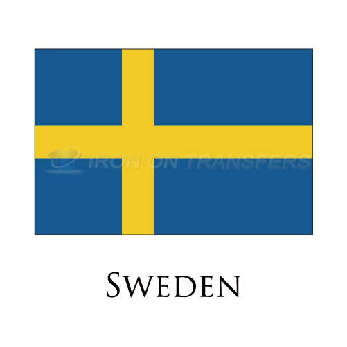 Sweden flag Iron-on Stickers (Heat Transfers)NO.1992